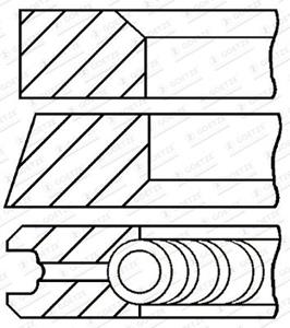 Goetze Engine Kolbenringsatz  08-136300-00