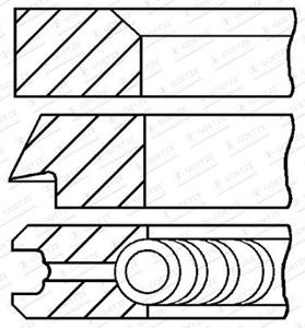 Goetze Engine Kolbenringsatz  08-523600-00