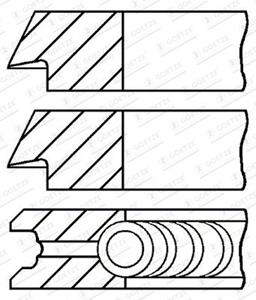 Goetze Engine Kolbenringsatz  08-528707-00