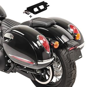 Craftride Seitenkoffer kompatibel mit Harley Davidson Softail 18-23 Halter abnehmbar Satteltasche Alabama 