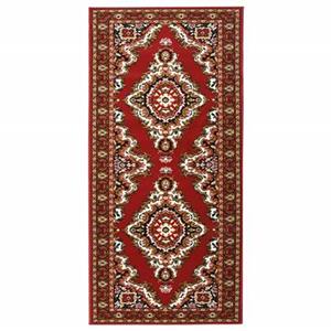 VIDAXL Teppichleufer Bcf Orientalisch Rot 100x200 Cm