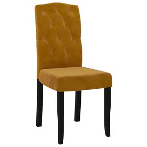 VIDAXL Esszimmerstühle 2 Stk. Braun Samt
