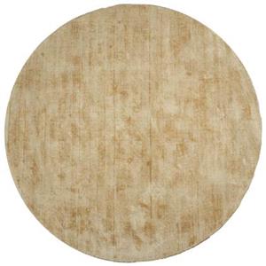 Veer Carpets  Karpet Viscose Rond Oker ø150 cm