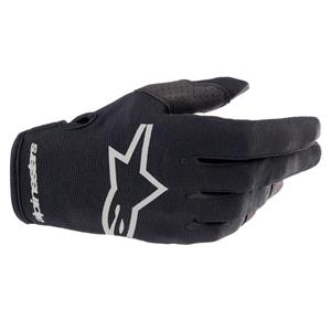 Alpinestars Radar Black Brushed Silver Gloves