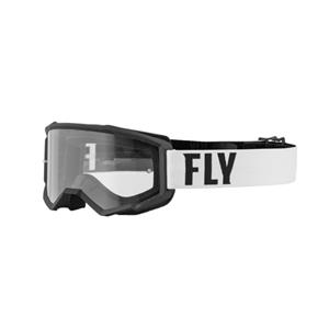 FLY Racing Focus Goggle White Black Clear