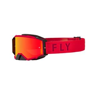 FLY Racing Zone Pro Goggle Red W Red Mirror Amber