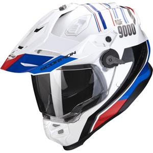 ADF-9000 Air Desert, Dual Sport motorhelm, Wit-Blauw-Rood