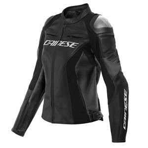 Dainese Racing 4 Lady Leather Jacket Black Black