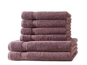 Hometex Premium Textiles Handtuch in Premium Qualität 500 g/m², Feinster Frottier-Stoff 100% Baumwolle, 2x Duschtuch + 4x Handtuch, Kuschelig weich, saugfähig, Extra schwere, flauschige
