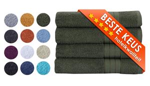 Zavelo Luxe Badhanddoeken - Hotelkwaliteit - Handdoeken - 70x140 cm - 4 Stuks - Groen