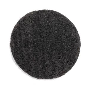 Tapeso Rond hoogpolig vloerkleed - Cozy Shaggy - donkergrijs - 120 cm