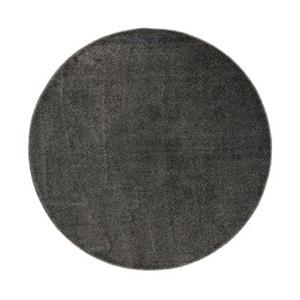 Tapeso Rond vloerkleed Fine - grijs - 200 cm rond - Grijs