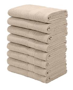 My Home Handtücher Juna, Walkfrottee (8-St), im Set und als Serie, Handtuchset mit Struktur-Bordüre, 100% Baumwolle