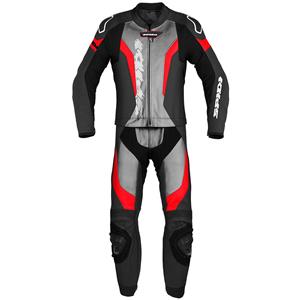 Spidi Laser Touring Two Piece Racing Suit Red Black