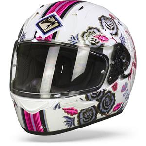 Scorpion EXO-390 Chica II White Pink Full Face Helmet