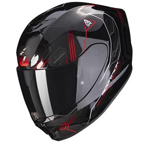 Scorpion Exo-391 Spada Black-Neon Red Full Face Helmet 