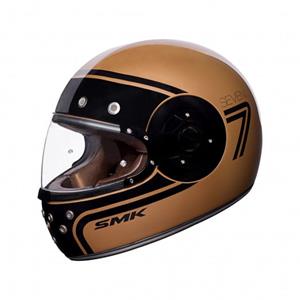 SMK Retro Seven Brown Full Face Helmet