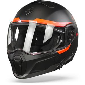 Scorpion EXO-930 Shot Matt Black-Red Modular Helmet