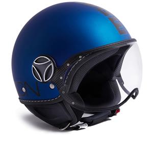 Momodesign Fgtr Classic Momo E2205 Matt Blue Black Jet Helmet