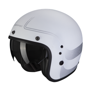 Scorpion Belfast Evo Soul Matt White-Silver Jet Helmet