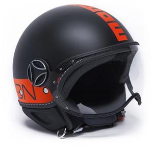 Momodesign Fgtr Classic Momo E2205 Fluo Matt Black Red Jet Helmet