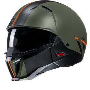 Hjc I20 Batol Green Orange MC4SF Jet Helmet