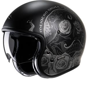 Hjc V31 Desto Black Grey MC5Sf Open Face Helmet