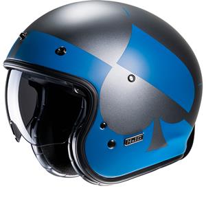 Hjc V31 Kuz Blue Grey MC2SF Open Face Helmet
