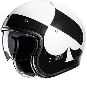 Hjc V31 Kuz White Black MC5 Open Face Helmet