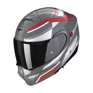 Scorpion Exo-930 Multi Cement Grey-Red Modular Helmet