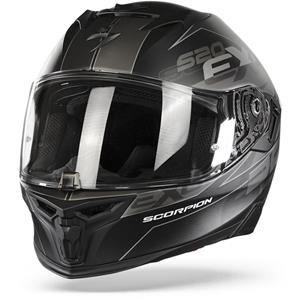 Scorpion Exo-520 Evo Air Cover Matt Black-Silver Full Face Helmet