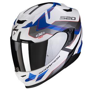 Scorpion Exo-520 Evo Air Elan White-Blue Full Face Helmet