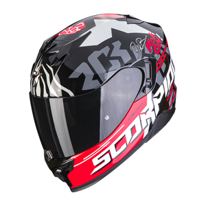 Scorpion Exo-520 Evo Air Rok Bagoros Black-Red Full Face Helmet