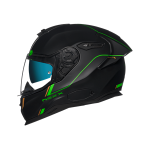 Nexx Sx.100R Frenetic Green Black Matt Full Face Helmet