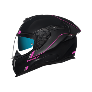 Nexx Sx.100R Frenetic Pink Black Matt Full Face Helmet