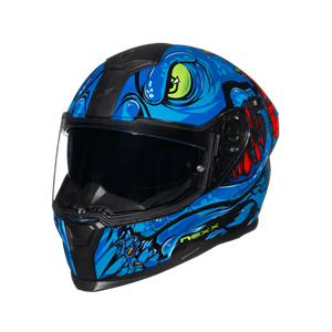 Nexx Sx.100R Abisal Blue Neon Full Face Helmet