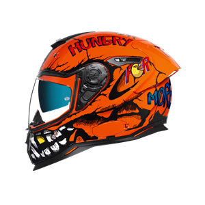 Nexx Sx.100R Hungry Miles Orange Full Face Helmet