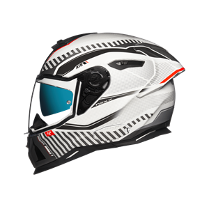Nexx Sx.100R Skidder White Red Matt Full Face Helmet