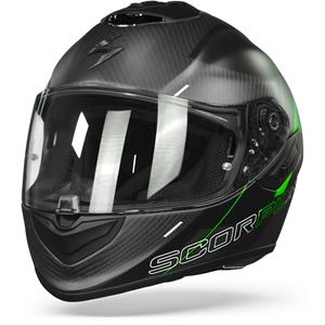 Scorpion EXO-1400 Carbon Air Drik Matt Black-Green Full Face Helmet