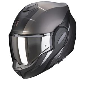 Scorpion Exo-Tech Evo Primus Matt Silver-Black Modular Helmet