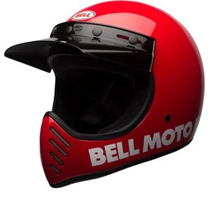 Bell Moto-3 Classic Solid Gloss Rood Integraalhelm