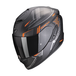 Scorpion Exo-1400 Evo Air Shell Matt Black-Orange Full Face Helmet