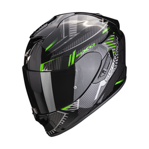 Scorpion Exo-1400 Evo Air Shell Black-Green Full Face Helmet