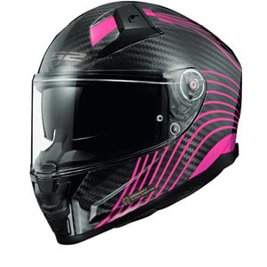 LS2 FF811 Vector II Carbon Flux Glossy Violet Full Face Helmet