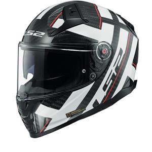 LS2 FF811 Vector II Carbon Strong Glossy White Full Face Helmet