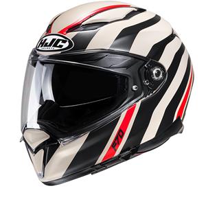 HJC F70 Galla Beige Red Mc9Sf Full Face Helmets