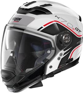 Nolan N70-2 Gt Flywheel 53 Metal White Multi Helmet