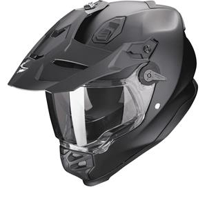 Scorpion Adf-9000 Air Solid Matt Pearl Black Full Face Helmet