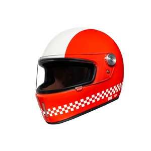 Nexx X.G100R Finish Line Red White Full Face Helmet