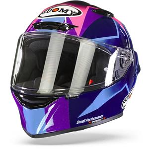 Suomy Track 1 Bastianini Replica Blue Purple Full Face Helmet